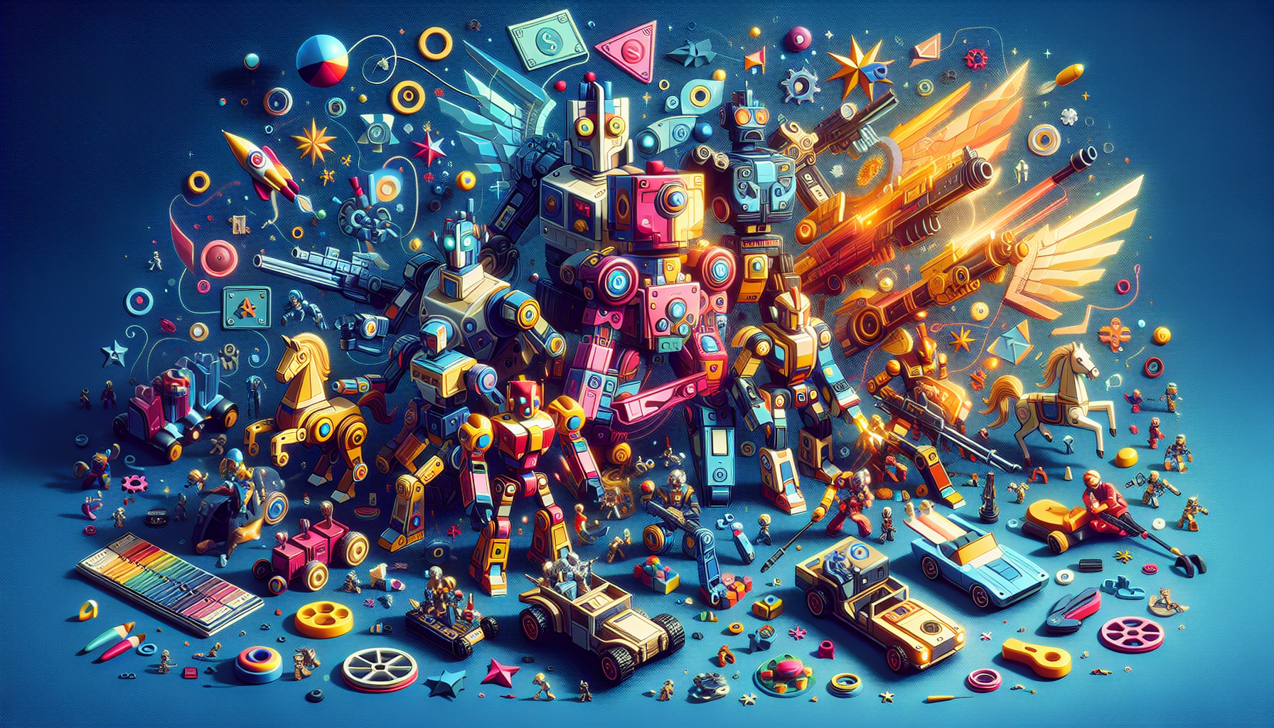 Collage of Hasbro brands—Monopoly, Transformers, My Little Pony, Nerf—showcasing digital, cinematic growth in Nordic-inspired design.